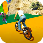BMX Bicycle Rider Race Cycle-icoon