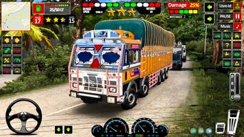 US Offroad Cargo Truck Driving poster