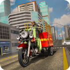 City rickshaw cargo Jeux 3d icône