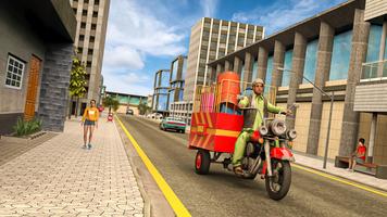 City rickshaw cargo Jeux 3d capture d'écran 1