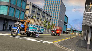 City rickshaw cargo Jeux 3d capture d'écran 2