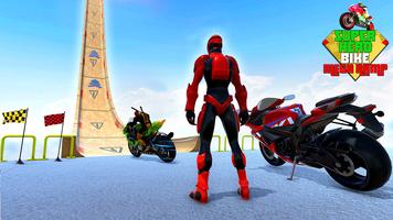 Superhero Bike Game Stunt Race capture d'écran 1