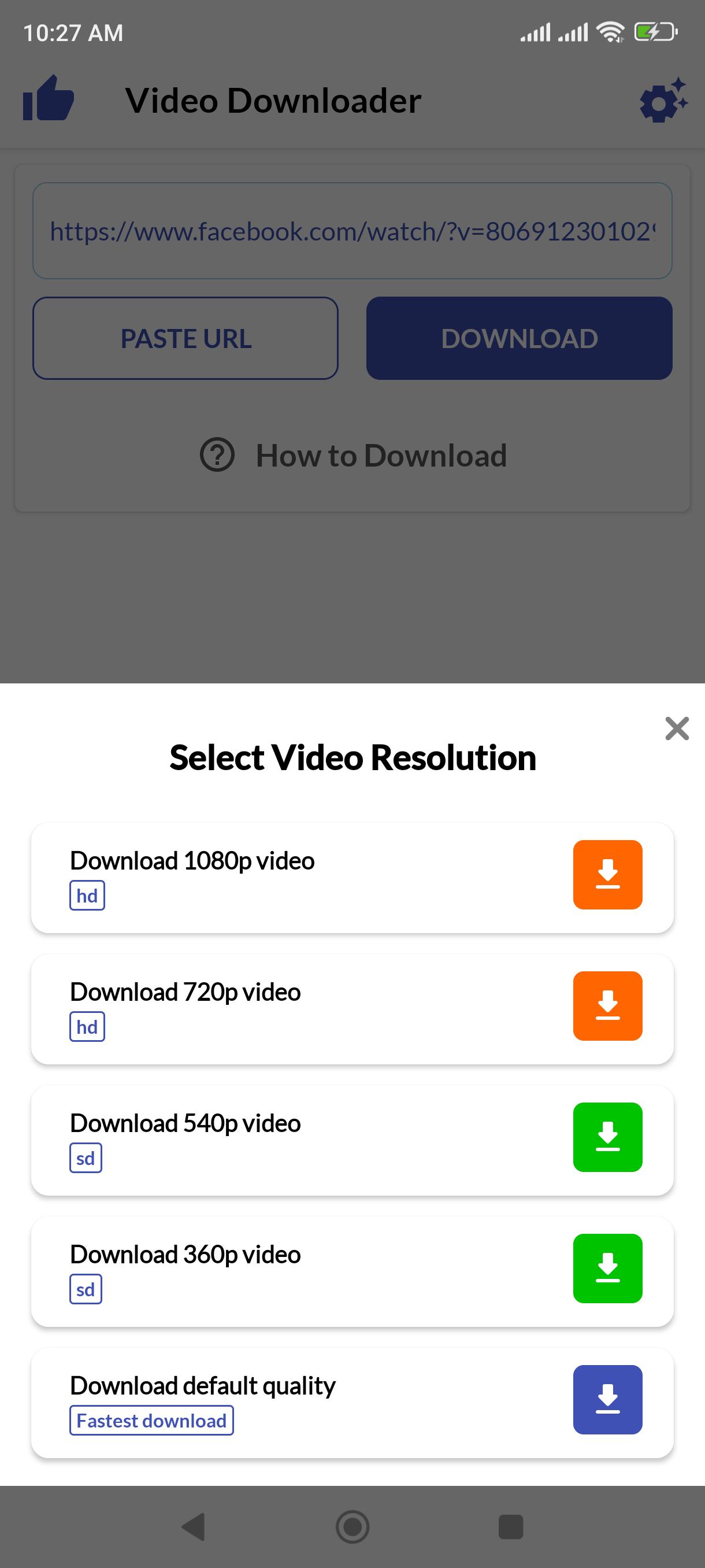 Скачать Simple FB Video Downloader APK для Android