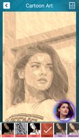 Cartoon Art, Pencil Sketch, Ca imagem de tela 2