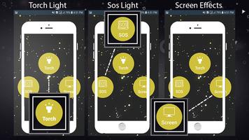 برنامه‌نما Flash on Call and SMS with LED TORCH and SOS light عکس از صفحه