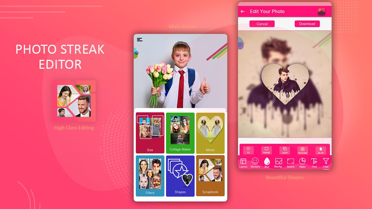 Streak Photo Editor Collage Maker Scrapbook App For Android