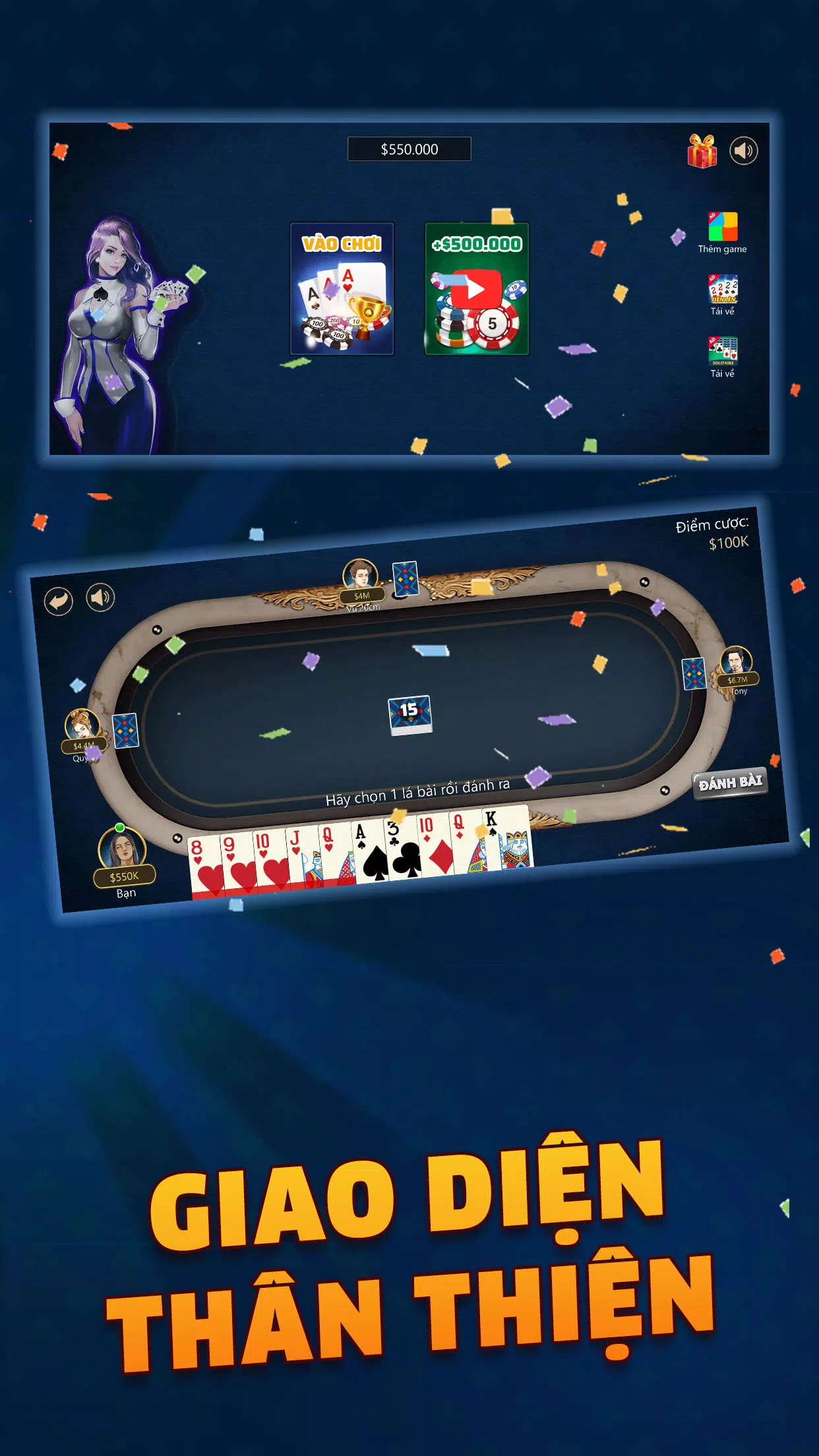 Game bài - Phỏm - Tá Lả - Phom