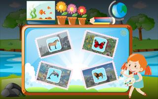Animal flashcards for kids 포스터