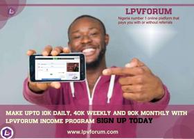 LPVFORUM - Make money Online in Nigeria Affiche