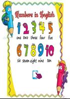 Poster Numbers 1 to 10 English