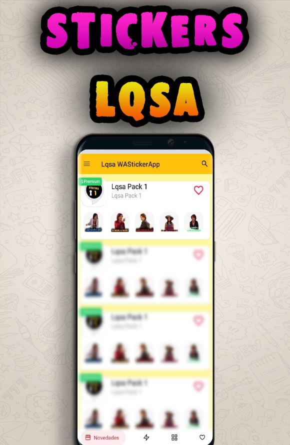 Descarga de APK de Lqsa - WAStickerApp 😍 pegatinas para tus mensajes para  Android