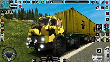 Jeu 3d de camion l'armée pro Affiche