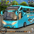 ikon Mengemudi bus: Bus parkir 3d