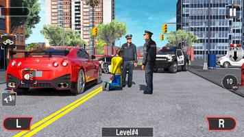 पुलिस पार्किंग कार गेम्स 3डी पोस्टर