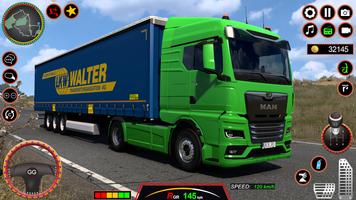 Real City Cargo Truck Driving پوسٹر