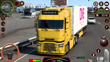 camión de carga euro juego 3d captura de pantalla 1