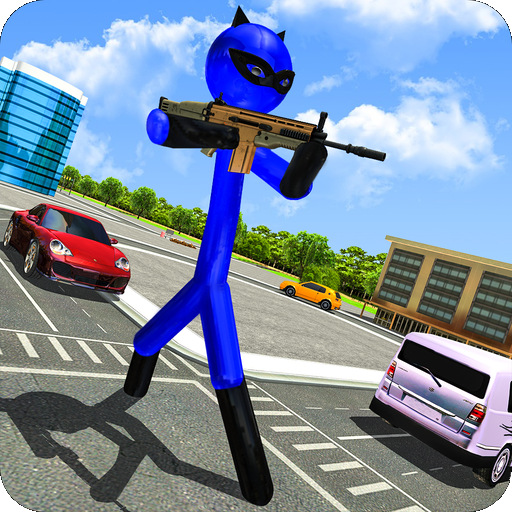 Super Stickman Hero:Gangster Crime City Battle