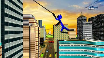 Spider Stickman Rope Hero Game screenshot 3