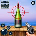 Real Bottle Shooting Game icône