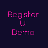 Register UI Demo