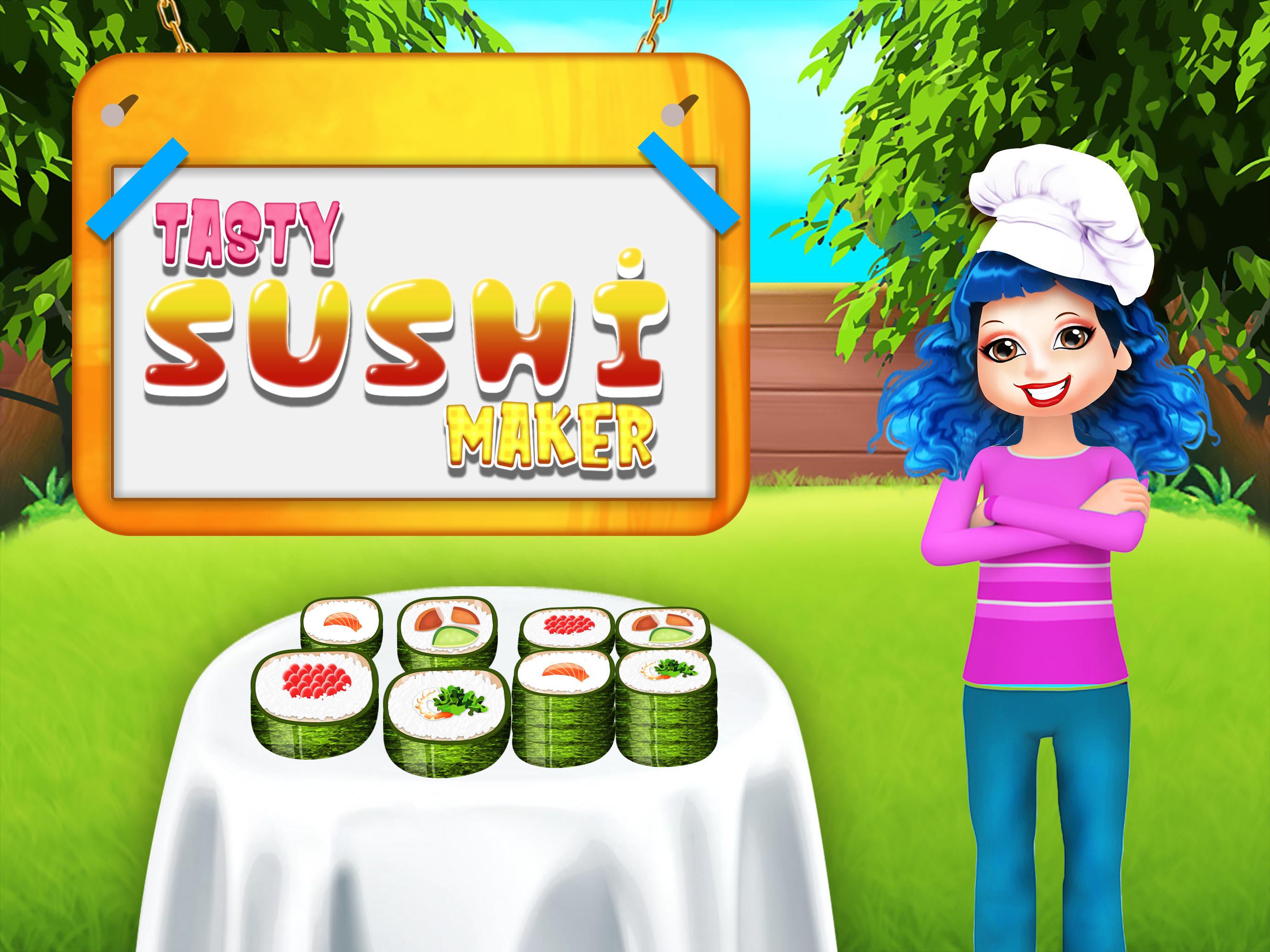 Вкусные игры играть. Sushi Cooking show.