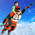 US Light Robot Speed Hero :City Rescue Mission