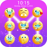 Emoji lock screen pattern icon