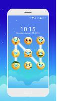 Emoji lock screen pattern poster