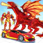 Flying Dragon Robot Car Games иконка