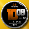 RACE - Big digital watch face APK