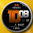 RACE - Big digital watch face APK