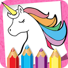 Unicorn Coloring Book icône