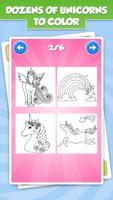 Unicorn Coloring Book Affiche