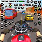 Motorradspiele - Fahrradrennen Zeichen
