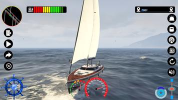 Boat Simulator Driving Games Affiche