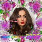 New Year photo frame 2025 Zeichen