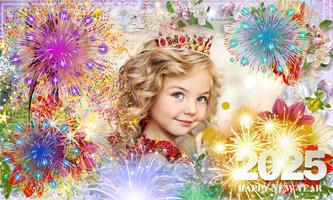 New Year photo frame 2025 Plakat