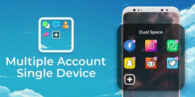Dual Space - Parallel Account الملصق