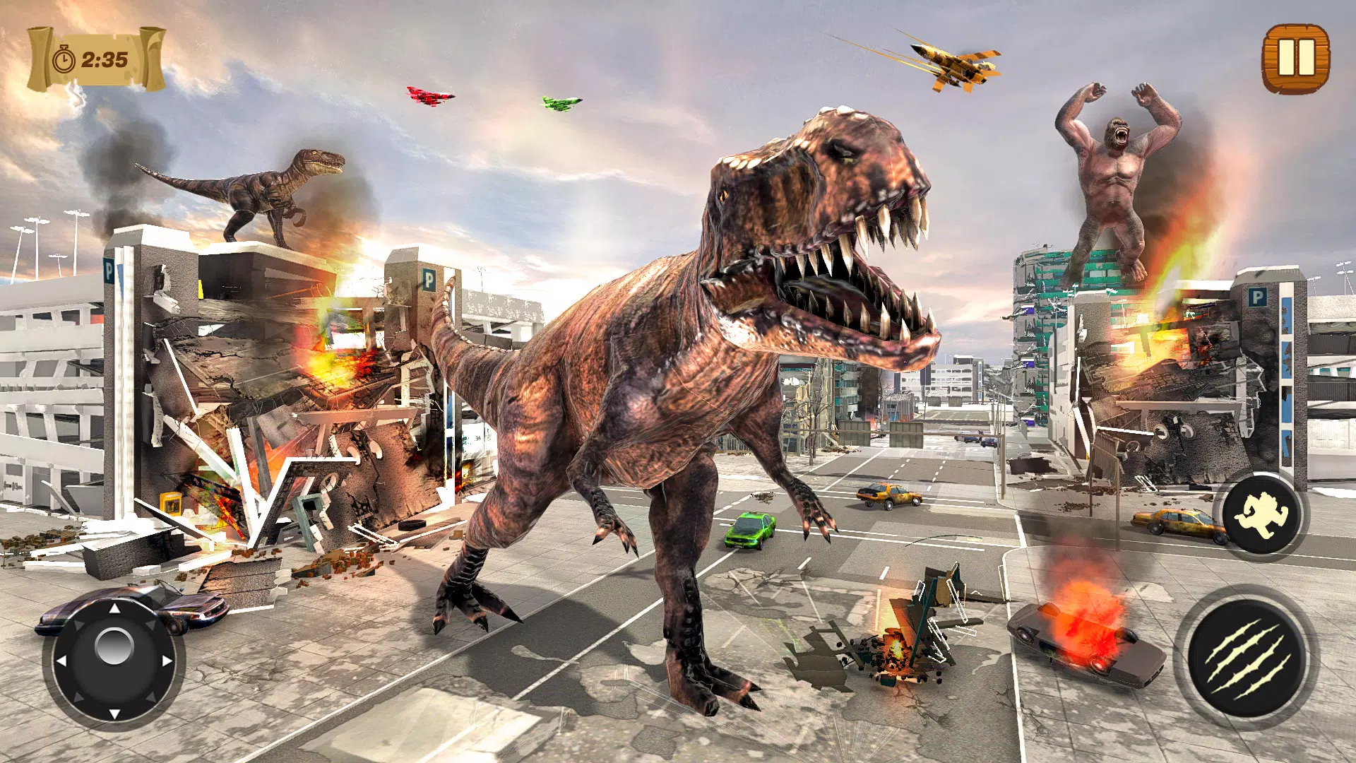 Dinossauro Jogos: Cidade Rampage