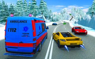 Ambulance Racing Simulator: Car Shooting capture d'écran 2