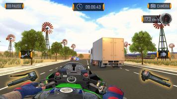 Highway Motorbike Drag Racing screenshot 3