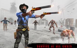 Cowboy Zombie Shooter Affiche