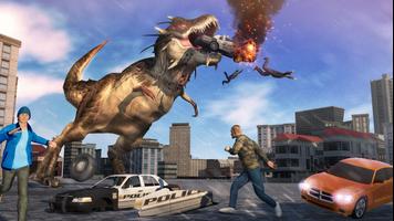 Dinosaur City Rampage: Animal Attack Simulator captura de pantalla 2