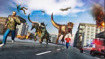 Dinosaur City Rampage: Animal Attack Simulator 스크린샷 3