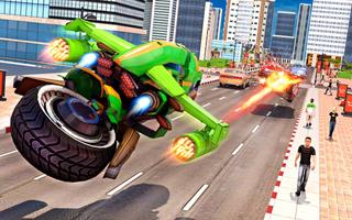 Flying Bike Robot Transforming War تصوير الشاشة 3