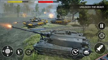 戦車の戦争：世界大戦ゲーム スクリーンショット 1
