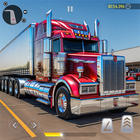 ikon Game Mengemudi Truk Modern
