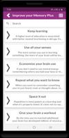 Improve your Memory Plus poster