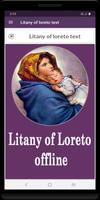 Litany of loreto text Plakat