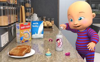 Naughty Twin Baby Simulator 3D پوسٹر